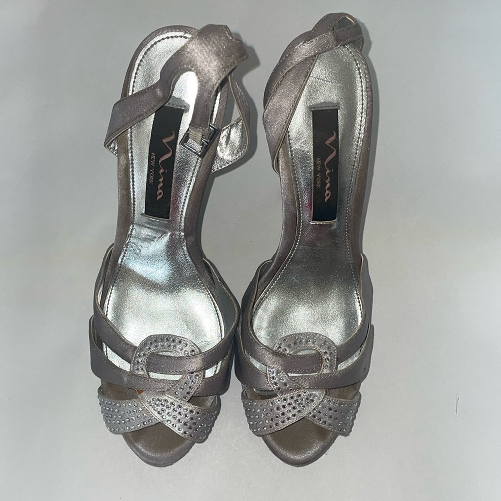 Silver Nina Shoes